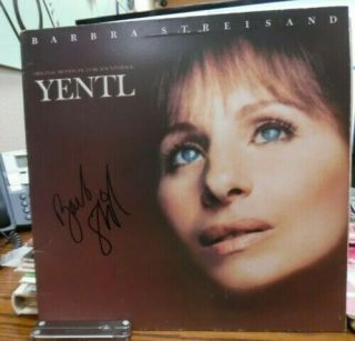 Barbra Streisand Hand Signed - Yentl - Album - Rare - Autographed