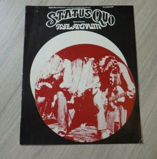 Status Quo,  Piledriver,  1973 Tour Programme,  Very Rare Item