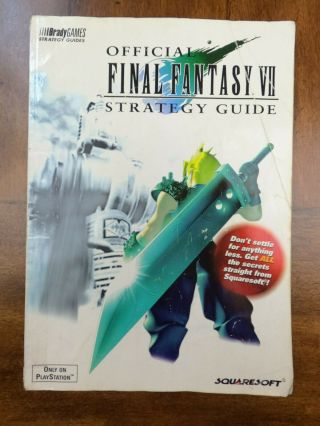 Final Fantasy Vii Brady Games Guide By David Cassaday Ffvii Rare Oop