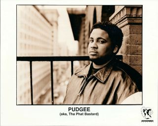 Pudgee Tha Fat Bastard,  Classic Official 8x10 Press Photo Rare Image Hip - Hop