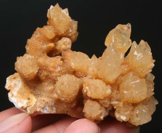 68g Rare Natural yellow Clear Calcite Crystal Cluster Mineral Specimen 2