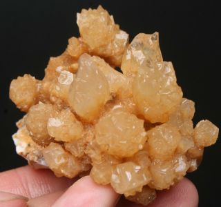 68g Rare Natural yellow Clear Calcite Crystal Cluster Mineral Specimen 3