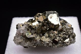 20g Natural Pyrite Malachite Crystal Cluster Rare Mineral Specimen China
