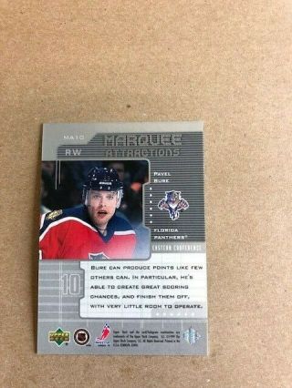 Pavel Bure 99 - 00 Upper Deck MARQUEE ATTRACTIONS RARE Parallel SP 27/100 1999 - 00 2