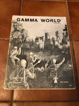Gamma World Very Rare 1st Edition Rulebook - Tsr Rpg (2nd Print) 1978