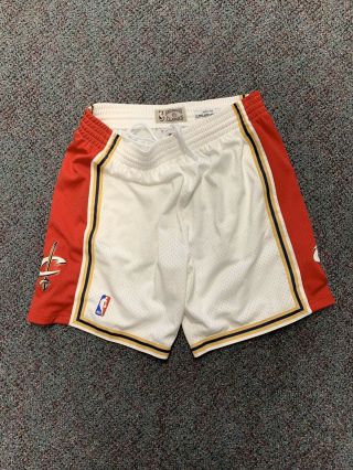 Mitchell Ness Cleveland Cavaliers Authentic Swingman Shorts White Og Retro Rare
