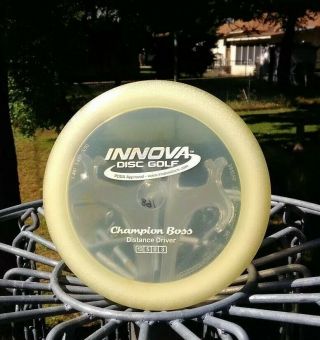 Innova - Rare 2015 Great Cond Penned Unique Bubble Rim Champion Boss - 168g