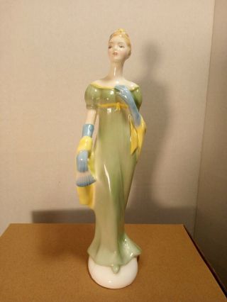 Royal Doulton Lorna English Figurine Art Deco Girl Woman Antique 8 1/2 "