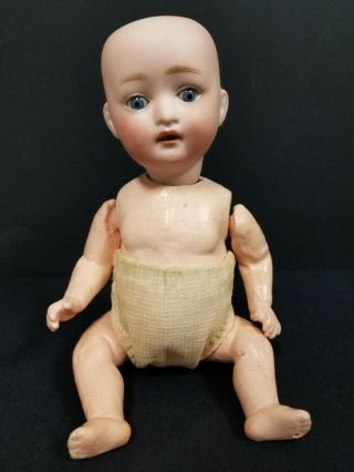 Antique German Bisque Head Sleep Eye Baby Doll Sonneberger Porzellanfabrik Comp
