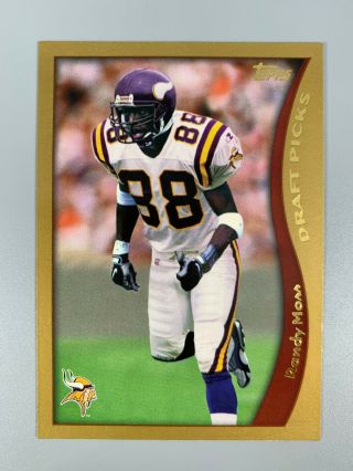 Randy Moss Rookie Card 1998 Topps Draft Picks Minnesota Vikings 352 Rare Invest