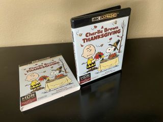 A Charlie Brown Thanksgiving 4k Ultra Hd Blu - Ray 2 Disc,  Rare Oop Slipcover