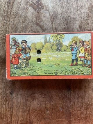 Vintage Rare Children’s Toy Paper Accordian Squeeze Box Germany