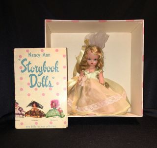 Vintage Nancy Ann Storybook Doll Bridal Series 87 Bridesmaid Yellow Box