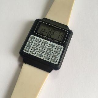 Rare Unique Vintage? Digital Calculator Watch Ni 