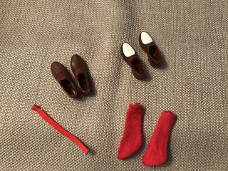 Vintage Ken Pak.  ‘62 - ‘63.  2 Pairs Shoes,  Socks,  And Tie