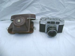 Vintage Olympus 35 - S Camera With Case Made In Japan Rare