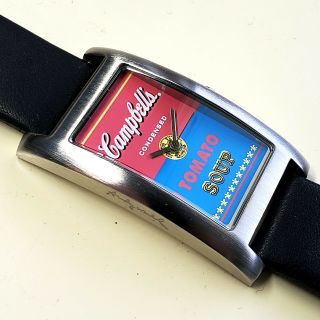 Rare Jorg Gray Andy Warhol Campbell’s Soup Men’s Watch