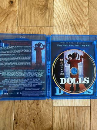 Dolls - Collectors Edition (Blu - ray Disc,  2014) Scream Factory RARE OOP 3