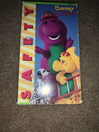 Barney Safety VHS 1995 RARE VINTAGE COLLECTIBLE Kids Show Educational 2