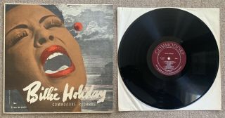 Billie Holiday 12” Lp Album Commodore Records Fl 30,  008 Rare Us Mono Jazz Swing