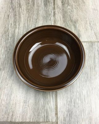 Vintage Fiesta Ware Cereal Bowl Chocolate Brown 6 In 7 In Homer Laughlin Rare