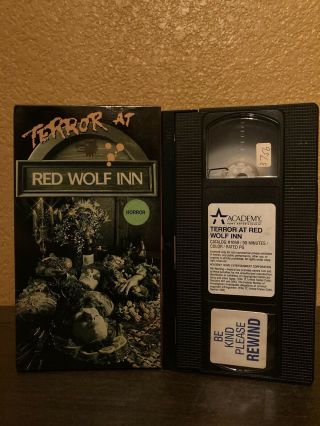 Terror At Red Wolf Inn Vhs Horror Cult 80s Cannibal Rare Trippy