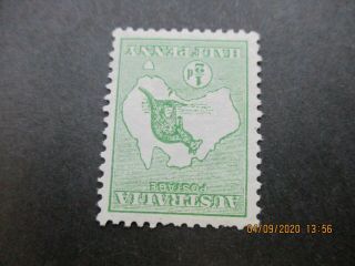 Kangaroo Stamps: 1/2d Green Inverted Watermark 1st Watermark - Rare (n23)