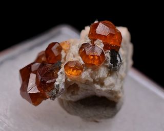 3.  6g Natural Fanta Spessartine Garnets Crystal Cluster Rare Mineral Specimen 2