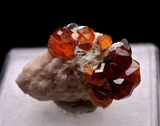 3.  6g Natural Fanta Spessartine Garnets Crystal Cluster Rare Mineral Specimen 3