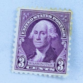Rare - - - - George Washington 3 Cent Stamp.  1932.  Near,  Purple/violet