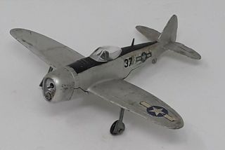 Rare Vintage Dinky Plane 734 P - 47 Thunderbolt - Made In England - Metal Toy
