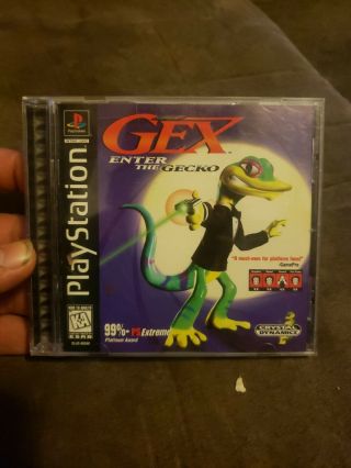Gex Enter The Gecko Playstation 1 Ps1 Game Complete Cib Rare Us