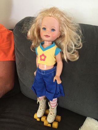 Vintage 1980s Tomy Hang Ten Kimberly Roller Skate 17 " Doll
