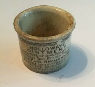Antique Medicine Holloways Ointment Pot 1850 