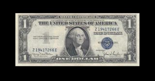 1935 - D United States Silver Certificate $1 Rare " Z " ( (gem Unc))