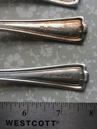 7 Vintage The Homestead Silverplate Forks C O Railroad Greenbrier Hotel Area