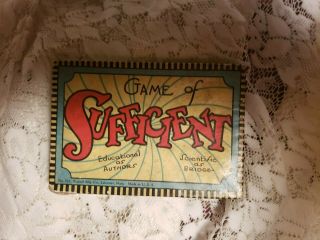 Antique,  Vintage,  Game Of Sufficient,  No.  521,  Russell Mfg,  Co.