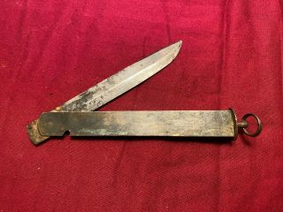 Sweden Barrel Knife Rare Antique Circa 1915 A.  B.  P.  Holmberg Eskilstuna