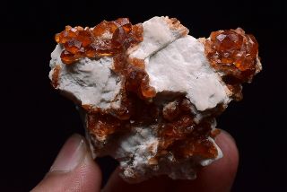 59g Natural Fanta Spessartine Garnets Crystal Cluster Rare Mineral Specimen 2