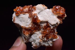 59g Natural Fanta Spessartine Garnets Crystal Cluster Rare Mineral Specimen 3