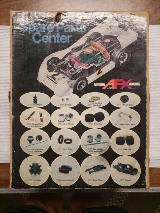 Vintage Aurora Afx H.  O Slot Car Spare Parts Center Box (rare)