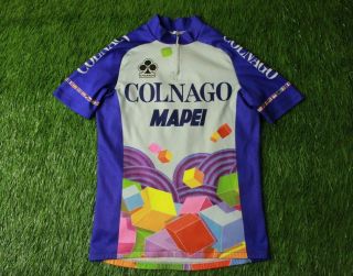 Rare Cycling Shirt Jersey Trikot Maglia Camiseta Mapei Colnago Size L
