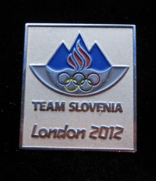 Team Slovenia London 2012 Pin Badge Olympic Paralympic Noc Rare Dated Pin Badge