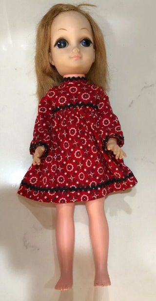 Vintage 1965 Love Me Linda Big Eyes Vogue Doll 15”