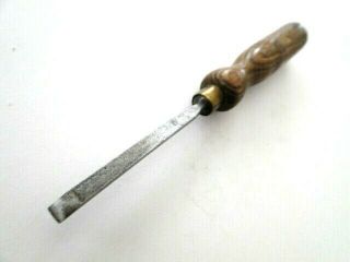 Vintage Rare 1/4 " Sheffield England Firmer Woodcarving Woodworking Chisel,