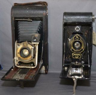 Two Antique Kodak Folding Camera Projects – Parts Or Restoration.