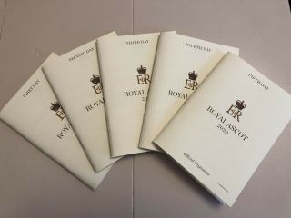 2020 Royal Ascot Race Cards " Rare " Con.  All Five Days Full Set