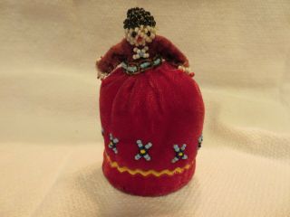 Antique/vintage Handmade? Beaded Velvet Native American Navajo? Folk Art Doll