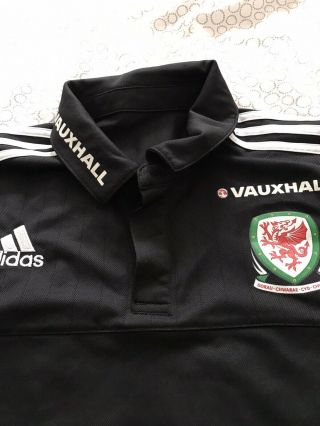Wales Football Welsh Polo Shirt Adidas Large Poss Player/ Staff Issue Rare 2