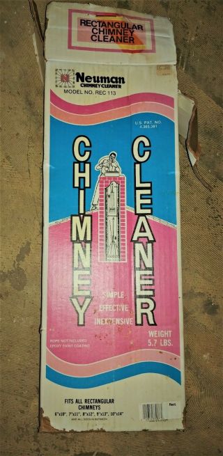 Neuman Chimney Cleaner Sweep Model 113 Tool - Fits Multiple Size Flues